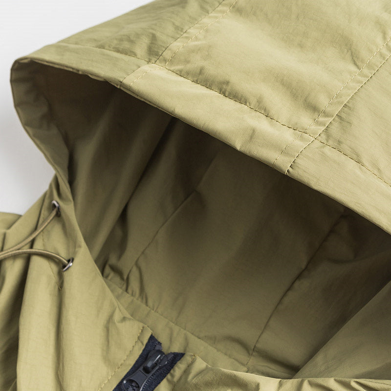 Loose Hood Zipper Outdoor Windproof Jacket