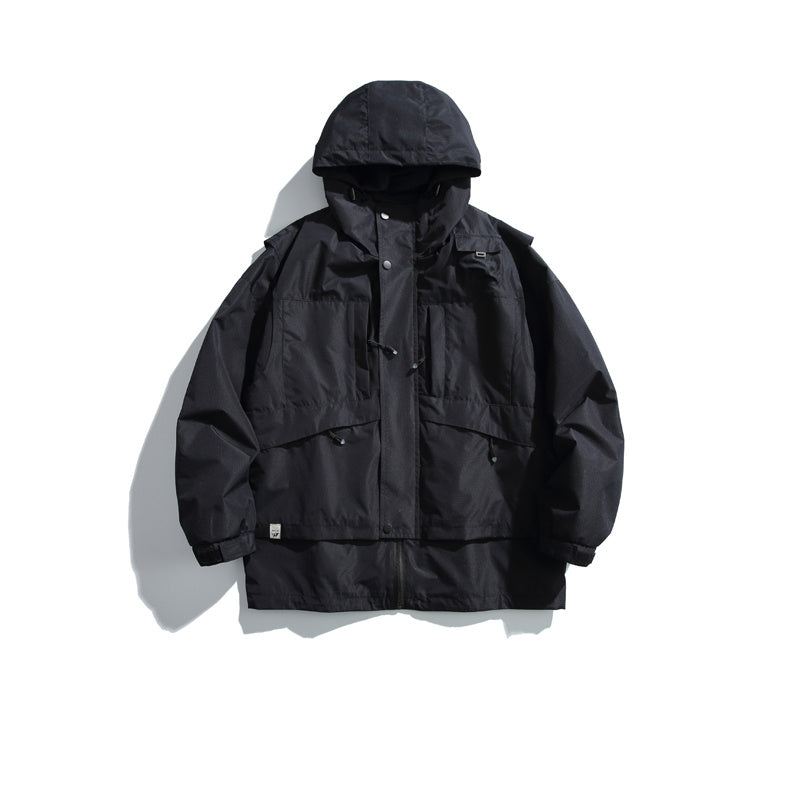 Fake Two-Piece Windproof Outdoor Jacket