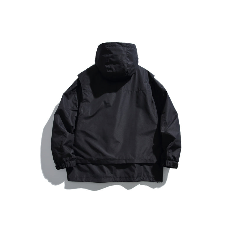 Fake Two-Piece Windproof Outdoor Jacket