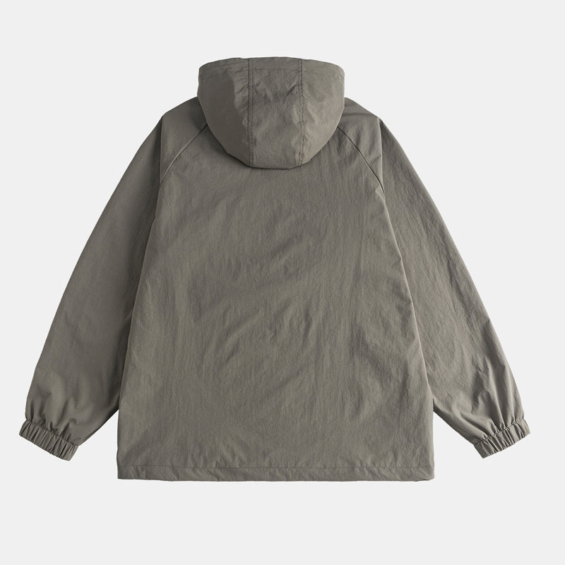 Basic Hooded Loose Outdoor Jacket