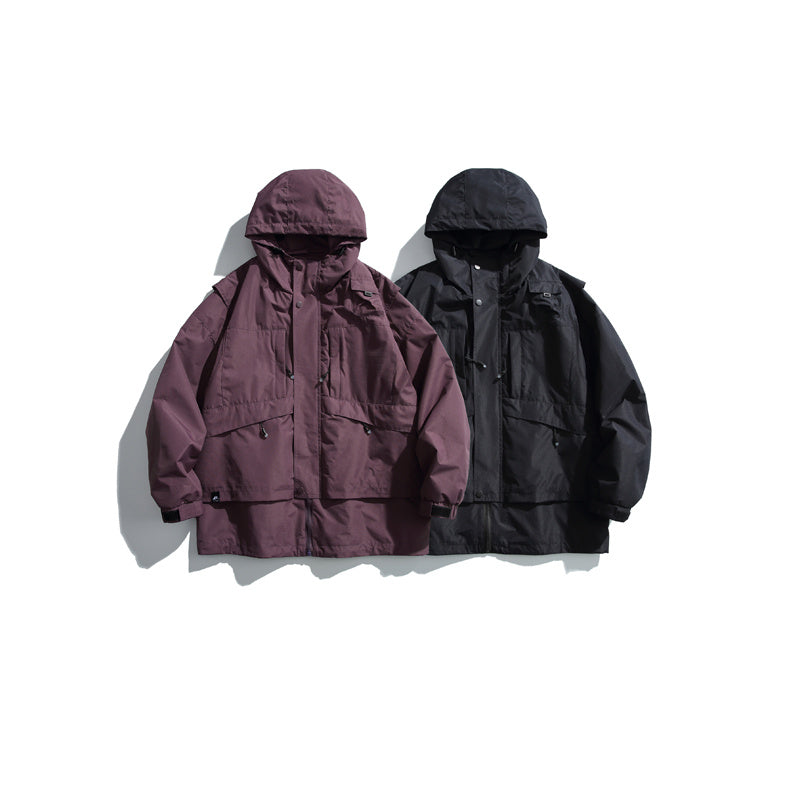 Fake Two-Piece Windproof Outdoor Jacket